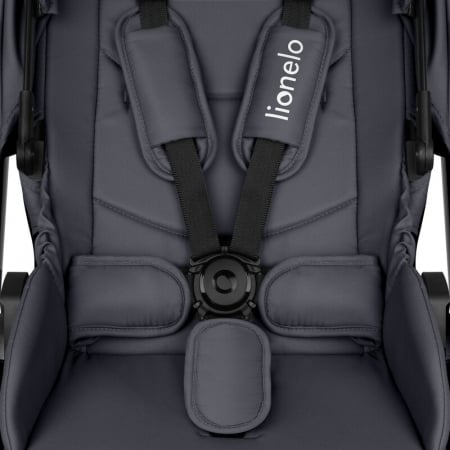 Carucior 3 in 1, Lionelo, Layla, Cadru din aluminiu, Cu landou intarit si salteluta din spuma AiryDots, Cu scoica auto testata ADAC, Reversibil, Cu sistem de ventilatie 3D, Cu accesorii, Pana la 22 kg [26]