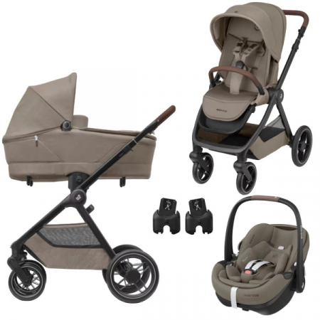 Pachete carucioare - Carucior 3 in 1 Maxi-Cosi Oxford + landou Sense + scoica Pebble 360 Pro 2