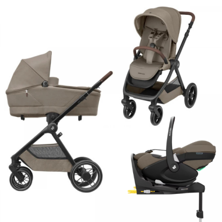 Pachete carucioare - Carucior 4 in 1 Maxi-Cosi Oxford + landou Sense + scoica Pebble 360 Pro 2 + Baza FamilyFix 360 Pro