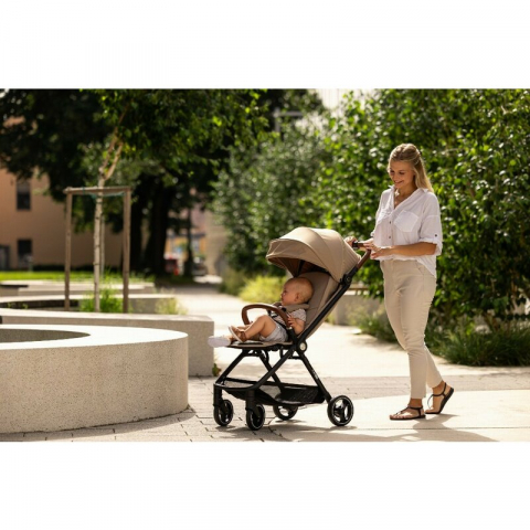 Carucior sport, FreeON, Bold, Pliabil automat, Roti cu suspensii, De la nastere pana la 22 kg, Cu spatar reglabil in 3 pozitii, Beige [9]