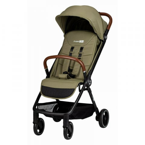 Carucioare sport - Carucior sport, FreeON, Bold, Pliabil automat, Roti cu suspensii, De la nastere pana la 22 kg, Cu spatar reglabil in 3 pozitii, Green Army