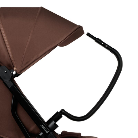 Carucior sport, Jane, Akira, Pliabil automat, Tehnologie inovatoare One-Hand Folding, 0 - 22 kg, Din aluminiu, Capotina impermeabila UPF 50+, Husa ploaie, Conform cu EN 1888-1:2018+A1:2022, Argile [10]