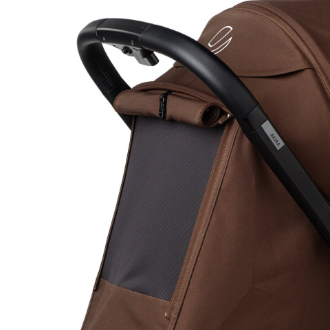 Carucior sport, Jane, Akira, Pliabil automat, Tehnologie inovatoare One-Hand Folding, 0 - 22 kg, Din aluminiu, Capotina impermeabila UPF 50+, Husa ploaie, Conform cu EN 1888-1:2018+A1:2022, Argile [7]