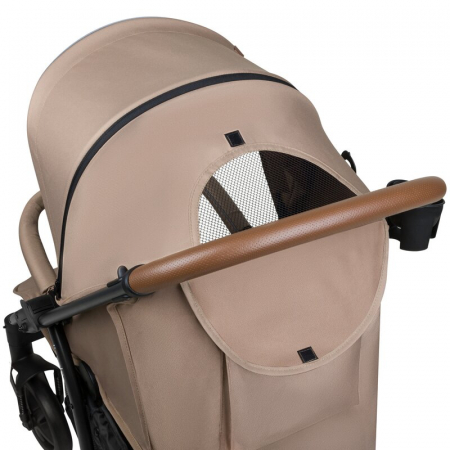 Carucior sport, Lionelo, Annet Plus, De la nastere, Cu accesorii si capotina XXL reglabila, 0 - 22 Kg, Conform cu standardele europene de securitate EN1888-1 si EN1888-2, Bej [11]