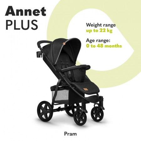 Carucior sport, Lionelo, Annet Plus, De la nastere, Cu accesorii si capotina XXL reglabila, 0 - 22 Kg, Conform cu standardele europene de securitate EN1888-1 si EN1888-2, Verde [29]