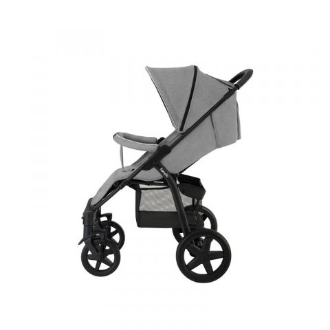 Carucior sport, Lionelo, Annet Plus, De la nastere, Cu accesorii si capotina XXL reglabila, 0 - 22 Kg, Conform cu standardele europene de securitate EN1888-1 si EN1888-2, Gri [10]