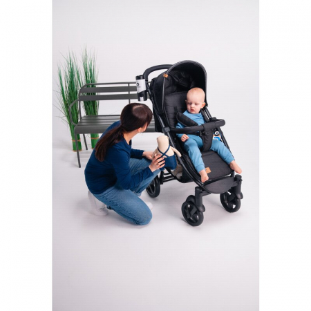 Carucior sport, Lionelo, Annet Plus, De la nastere, Cu accesorii si capotina XXL reglabila, 0 - 22 Kg, Conform cu standardele europene de securitate EN1888-1 si EN1888-2, Bej [33]