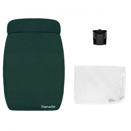 Carucior sport, Lionelo, Annet Plus, De la nastere, Cu accesorii si capotina XXL reglabila, 0 - 22 Kg, Conform cu standardele europene de securitate EN1888-1 si EN1888-2, Verde [16]
