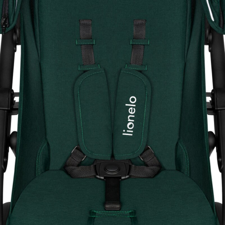 Carucior sport, Lionelo, Annet Plus, De la nastere, Cu accesorii si capotina XXL reglabila, 0 - 22 Kg, Conform cu standardele europene de securitate EN1888-1 si EN1888-2, Verde [13]