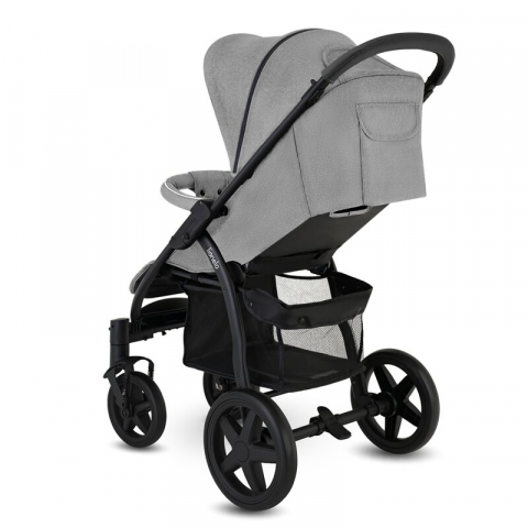 Carucior sport, Lionelo, Annet Plus, De la nastere, Cu accesorii si capotina XXL reglabila, 0 - 22 Kg, Conform cu standardele europene de securitate EN1888-1 si EN1888-2, Gri [16]