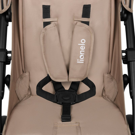 Carucior sport, Lionelo, Annet Plus, De la nastere, Cu accesorii si capotina XXL reglabila, 0 - 22 Kg, Conform cu standardele europene de securitate EN1888-1 si EN1888-2, Bej [12]