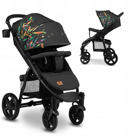 Carucior sport, Lionelo, Annet Plus Dreamin\', Editie limitata, De la nastere, Cu accesorii, 0 - 22 Kg, Conform cu standardele europene de securitate EN1888-1 si EN1888-2, Negru [2]