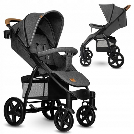 Carucior sport, Lionelo, Annet Tour, De la nastere, Cu capotina impermeabila, Cu filtru UPF 50+, Cu maner reglabil, Plasa de tantari, Suport biberon, Saculet pentru picioare, Pana la 22 kg, Cu certifi [2]