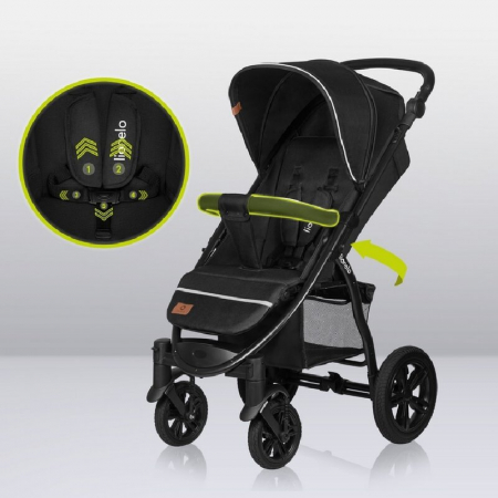 Carucior sport, Lionelo, Annet Tour, De la nastere, Cu capotina impermeabila, Cu filtru UPF 50+, Cu maner reglabil, Plasa de tantari, Suport biberon, Saculet pentru picioare, Pana la 22 kg, Cu certifi [26]