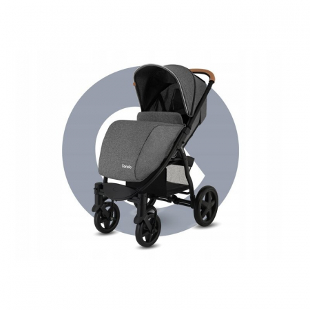 Carucior sport, Lionelo, Annet Tour, De la nastere, Cu capotina impermeabila, Cu filtru UPF 50+, Cu maner reglabil, Plasa de tantari, Suport biberon, Saculet pentru picioare, Pana la 22 kg, Cu certifi [21]