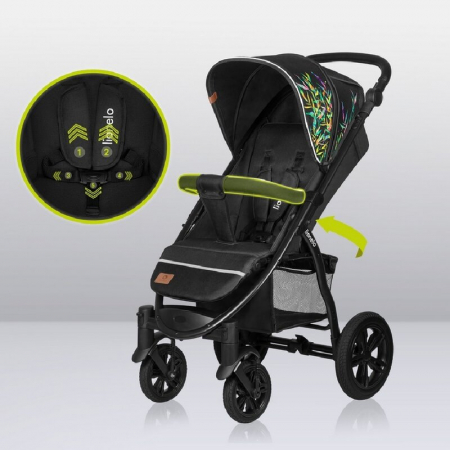 Carucior sport, Lionelo, Annet Tour Dreamin, Editie Limitata, De la nastere, Capotina impermeabila, Cu filtru UPF 50+, Cu maner reglabil, Plasa de tantari, Suport biberon, Saculet pentru picioare, Pan [35]