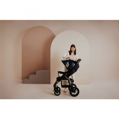 Carucior sport, Lionelo, Annet Tour Golden Moments, Editie Limitata, 0 luni+, Capotina impermeabila UPF 50+, Maner reglabil, Plasa de tantari, Suport biberon, Saculet pentru picioare, Pana la 22 kg, C [38]