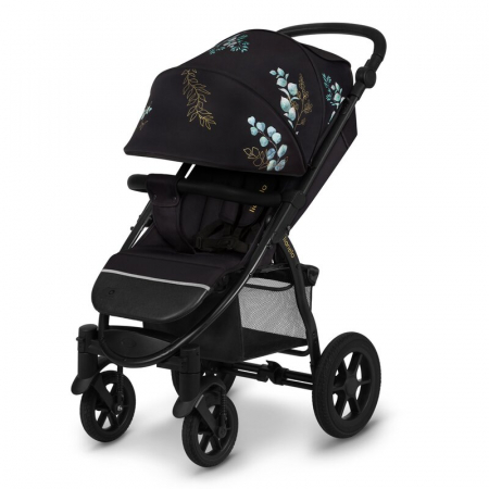 Carucior sport, Lionelo, Annet Tour Golden Moments, Editie Limitata, 0 luni+, Capotina impermeabila UPF 50+, Maner reglabil, Plasa de tantari, Suport biberon, Saculet pentru picioare, Pana la 22 kg, C [5]