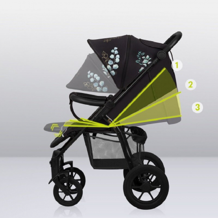 Carucior sport, Lionelo, Annet Tour Golden Moments, Editie Limitata, 0 luni+, Capotina impermeabila UPF 50+, Maner reglabil, Plasa de tantari, Suport biberon, Saculet pentru picioare, Pana la 22 kg, C [43]