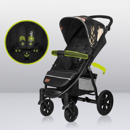 Carucior sport, Lionelo, Annet Tour Lovin, Editie Limitata, De la nastere, Cu capotina impermeabila, Cu filtru UPF 50+, Cu maner reglabil, Plasa de tantari, Suport biberon, Saculet pentru picioare, Pa [34]