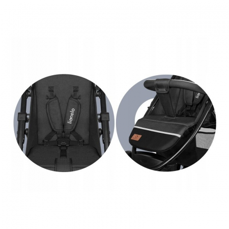 Carucior sport, Lionelo, Annet Tour Lovin, Editie Limitata, De la nastere, Cu capotina impermeabila, Cu filtru UPF 50+, Cu maner reglabil, Plasa de tantari, Suport biberon, Saculet pentru picioare, Pa [27]