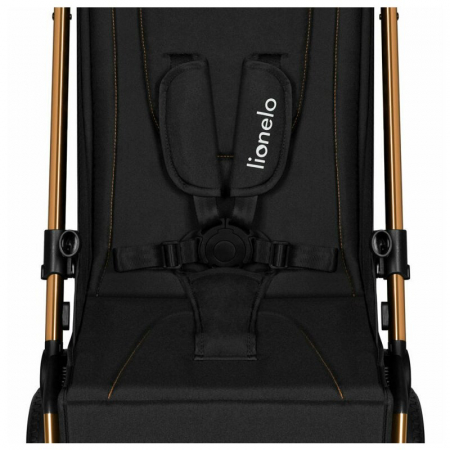 Carucior sport, Lionelo, Cloe, Cu accesorii, Cadru din aluminiu, Pana la 22 kg, Usor, Pliere compacta pentru avion, cu o singura mana, Ideal pentru toate tipurile de suprafete, 6 luni+, Black Onyx [16]