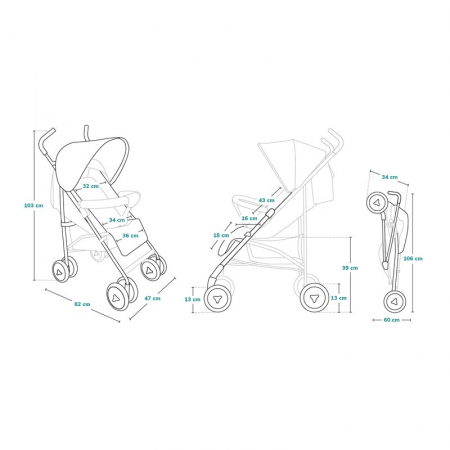 Carucior sport, Lionelo, Elia, Cu plasa de tantari, Conform cu standardul european de securitate EN1888-1, Verde inchis [29]