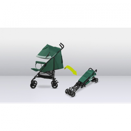 Carucior sport, Lionelo, Elia, Cu plasa de tantari, Conform cu standardul european de securitate EN1888-1, Verde inchis [17]