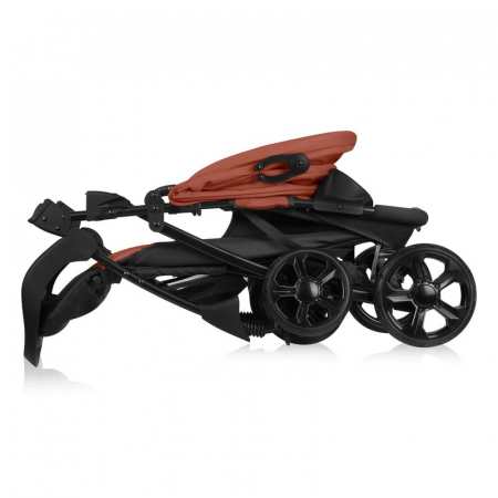 Carucior sport, Lionelo, Emma Plus, Cu tavita, 2 Suporturi pentru pahar, Geanta accesorii, Conform cu standardul european de securitate EN1888-1, Roz [14]
