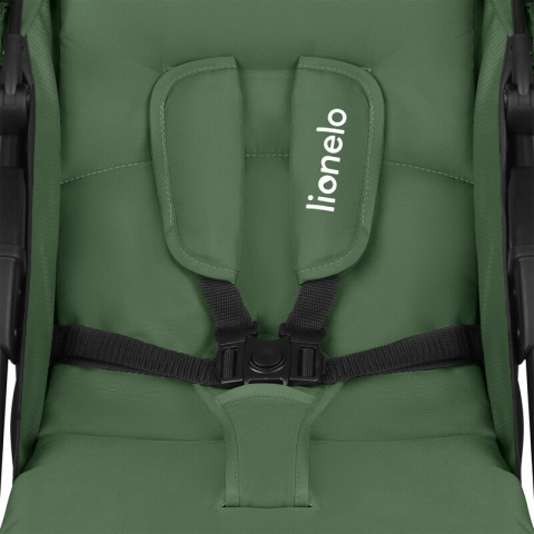 Carucior sport, Lionelo, Emma Plus, Cu tavita, 2 Suporturi pentru pahar, Geanta accesorii, Conform cu standardul european de securitate EN1888-1, Verde [13]