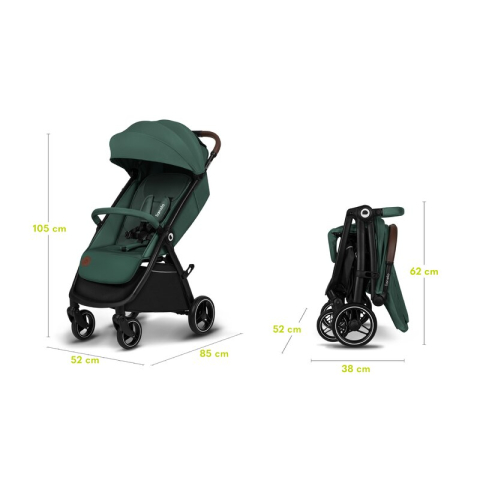 Carucior sport, Lionelo, Ingrid, Capotina impermeabila cu filtru UPF50+, Pana la 22 Kg, Spatar reglabil in 3 pozitii, Include suport pahar si plasa de tantari, Sistem pentru pliere automata, 6 luni+,  [18]