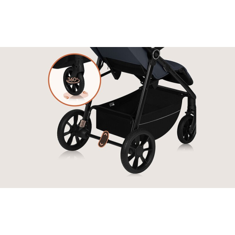 Carucior sport, Lionelo, Iva, Sustine 22 kg, 6 luni+, Capotina mare, Impermeabila, Protectie SPF 50+, 3 pozitii inclinare spatar, 8 pozitii inclinare suport picioare, 5 pozitii reglare maner, Include  [29]