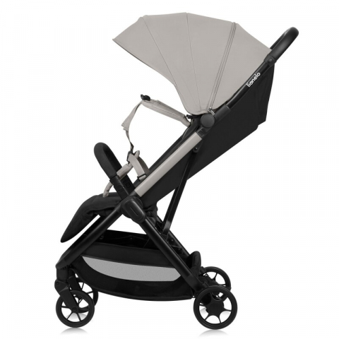 Carucior sport, Lionelo, Julie Air, Greutate redusa - 7.5 kg, Sustine 22 kg, 6 luni+, Capotina impermeabila, Protectie SPF 50+, Include suport sticla, Pliere compacta pentru calatorii, Conform cu EN18 [7]