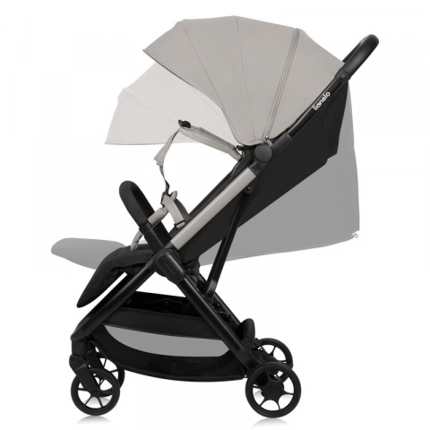 Carucior sport, Lionelo, Julie Air, Greutate redusa - 7.5 kg, Sustine 22 kg, 6 luni+, Capotina impermeabila, Protectie SPF 50+, Include suport sticla, Pliere compacta pentru calatorii, Conform cu EN18 [9]