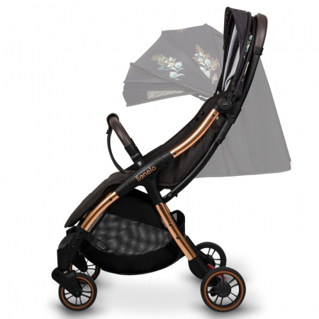 Carucior sport, Lionelo, Julie One, Editie limitata Golden Moments, De la nastere, Greutate redusa, Cu accesorii, Cadru din aluminiu, 0-22 kg, Pliere compacta pentru avion, Conform cu standardele euro [6]