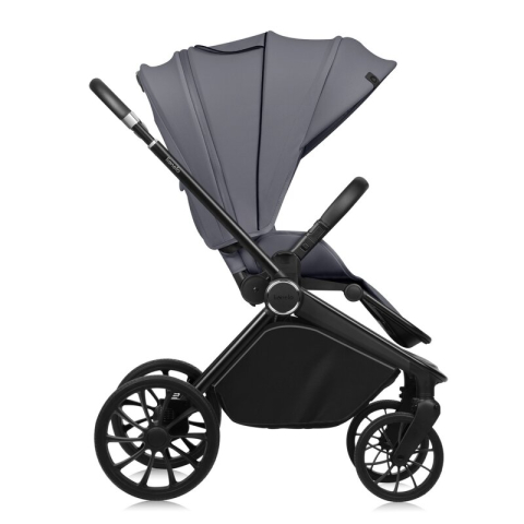 Carucior sport, Lionelo, Mika Plus, Cadru din aluminiu, Copertina XXL, Spatar reglabil in 3 pozitii, Cu accesorii, Pana la 22 kg, 6-48 luni; EN1888-1, EN1888-2 EN1466, Gri [13]