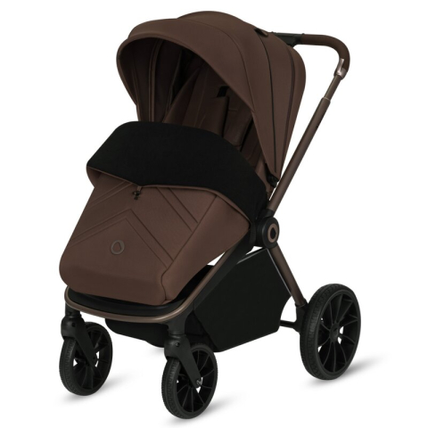 Carucior sport, Lionelo, Mika Plus, Cadru din aluminiu, Copertina XXL, Spatar reglabil in 3 pozitii, Cu accesorii, Pana la 22 kg, 6-48 luni; EN1888-1, EN1888-2 EN1466, Mocha Mousse [12]