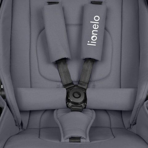 Carucior sport, Lionelo, Mika Plus, Cadru din aluminiu, Copertina XXL, Spatar reglabil in 3 pozitii, Cu accesorii, Pana la 22 kg, 6-48 luni; EN1888-1, EN1888-2 EN1466, Gri [17]