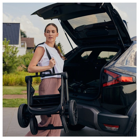 Carucior sport, Lionelo, Mika Plus, Cadru din aluminiu, Copertina XXL, Spatar reglabil in 3 pozitii, Cu accesorii, Pana la 22 kg, 6-48 luni; EN1888-1, EN1888-2 EN1466, Mocha Mousse [25]