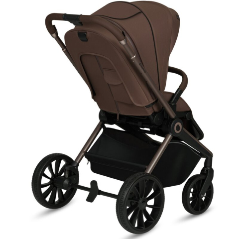 Carucior sport, Lionelo, Mika Plus, Cadru din aluminiu, Copertina XXL, Spatar reglabil in 3 pozitii, Cu accesorii, Pana la 22 kg, 6-48 luni; EN1888-1, EN1888-2 EN1466, Mocha Mousse [10]