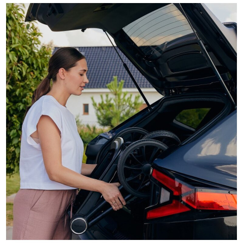 Carucior sport, Lionelo, Mika Plus, Cadru din aluminiu, Copertina XXL, Spatar reglabil in 3 pozitii, Cu accesorii, Pana la 22 kg, 6-48 luni; EN1888-1, EN1888-2 EN1466, Mocha Mousse [24]