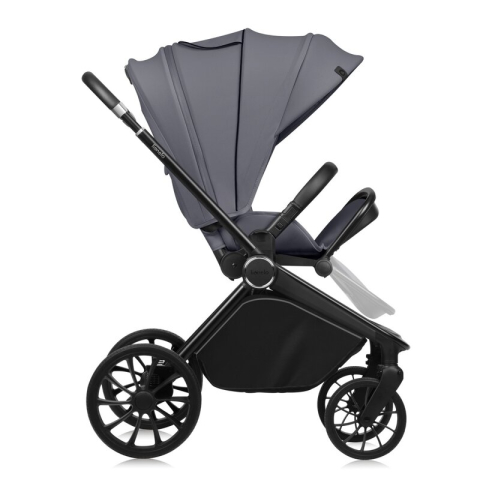 Carucior sport, Lionelo, Mika Plus, Cadru din aluminiu, Copertina XXL, Spatar reglabil in 3 pozitii, Cu accesorii, Pana la 22 kg, 6-48 luni; EN1888-1, EN1888-2 EN1466, Gri [14]