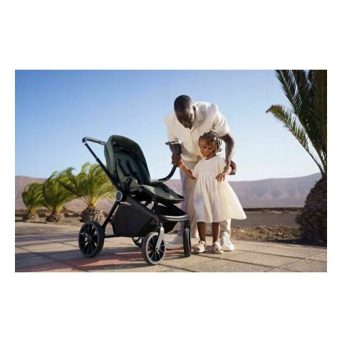 Carucior sport, Lionelo, Mika Plus, Cadru din aluminiu, Copertina XXL, Spatar reglabil in 3 pozitii, Cu accesorii, Pana la 22 kg, 6-48 luni; EN1888-1, EN1888-2 EN1466, Mocha Mousse [26]