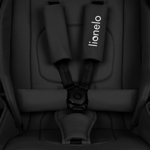 Carucior sport, Lionelo, Mika Plus, Cadru din aluminiu, Copertina XXL, Spatar reglabil in 3 pozitii, Cu accesorii, Pana la 22 kg, 6-48 luni; EN1888-1, EN1888-2 EN1466, Negru [18]