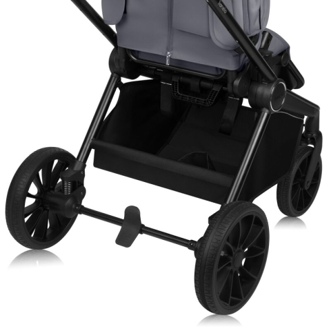 Carucior sport, Lionelo, Mika Plus, Cadru din aluminiu, Copertina XXL, Spatar reglabil in 3 pozitii, Cu accesorii, Pana la 22 kg, 6-48 luni; EN1888-1, EN1888-2 EN1466, Gri [18]