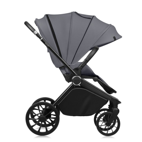 Carucior sport, Lionelo, Mika Plus, Cadru din aluminiu, Copertina XXL, Spatar reglabil in 3 pozitii, Cu accesorii, Pana la 22 kg, 6-48 luni; EN1888-1, EN1888-2 EN1466, Gri [11]