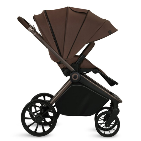 Carucior sport, Lionelo, Mika Plus, Cadru din aluminiu, Copertina XXL, Spatar reglabil in 3 pozitii, Cu accesorii, Pana la 22 kg, 6-48 luni; EN1888-1, EN1888-2 EN1466, Mocha Mousse [4]