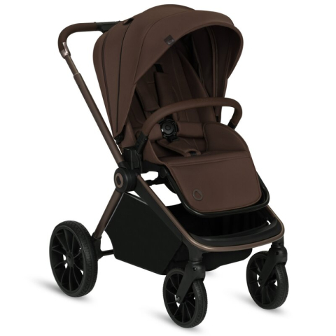 Transport si Relaxare - Carucior sport, Lionelo, Mika Plus, Cadru din aluminiu, Copertina XXL, Spatar reglabil in 3 pozitii, Cu accesorii, Pana la 22 kg, 6-48 luni; EN1888-1, EN1888-2 EN1466, Mocha Mousse