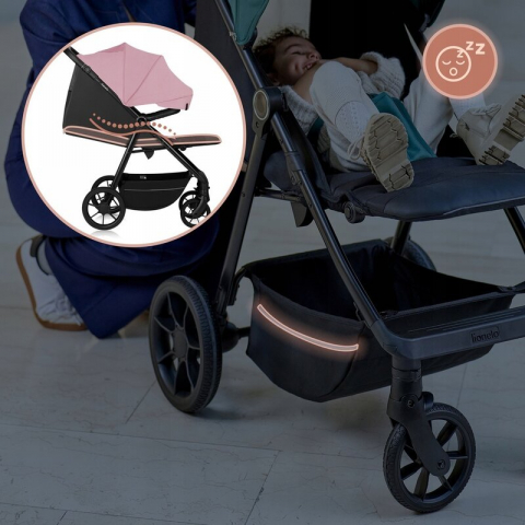 Carucior sport, Lionelo, Mira, Maner reglabil in 5 pozitii, Spatar si suport de picioare reglabile, Plasa de tantari si suport biberon incluse, Pana la 22 kg, 6 luni+, Conform cu EN1888-1, EN1888-2, T [19]
