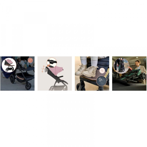 Carucior sport, Lionelo, Mira, Maner reglabil in 5 pozitii, Spatar si suport de picioare reglabile, Plasa de tantari si suport biberon incluse, Pana la 22 kg, 6 luni+, Conform cu EN1888-1, EN1888-2, T [25]